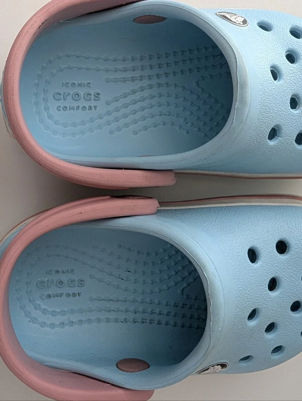 Crocs Crocband Light Blue and Pink
